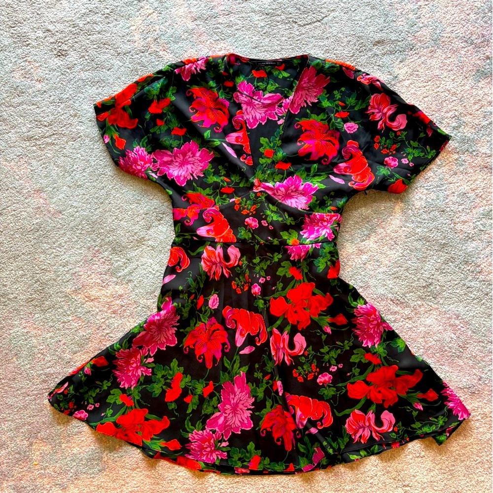 Zara Sun Dress Floral Flirty Fun